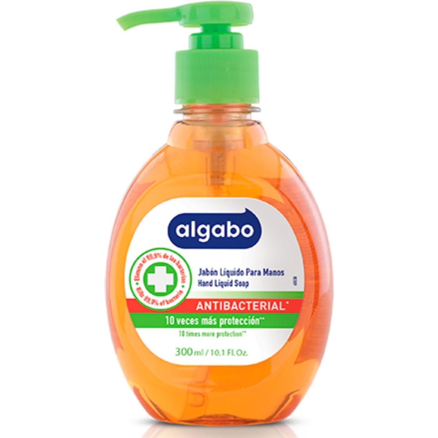 Jabón Líquido Para Manos Algabo Antibacterial 300 ml