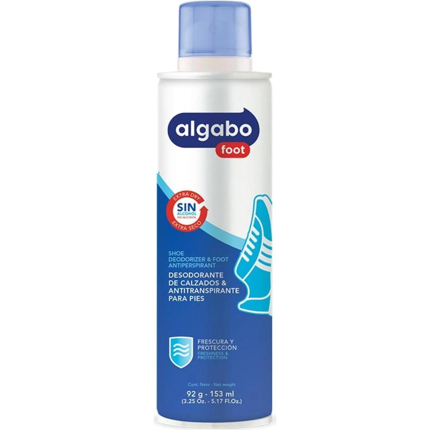 Desodorante Para Calzado Algabo Antitranspirante En Aerosol 153 ml