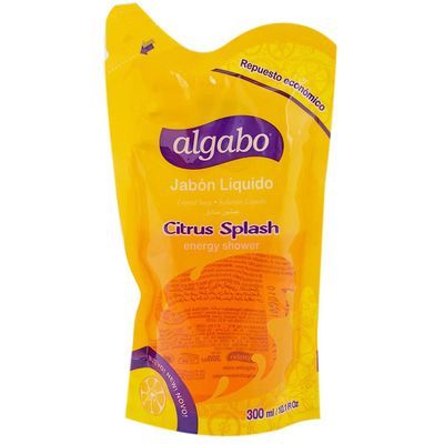 Jabón Líquido Algabo Citrus Splash Repuesto 300 ml