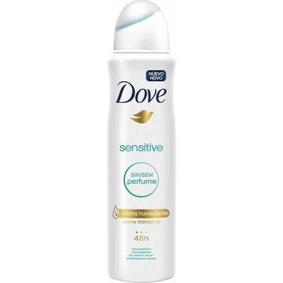 Desodorante Spray Dove Sensitive Sin Perfume Frasco 150 ml
