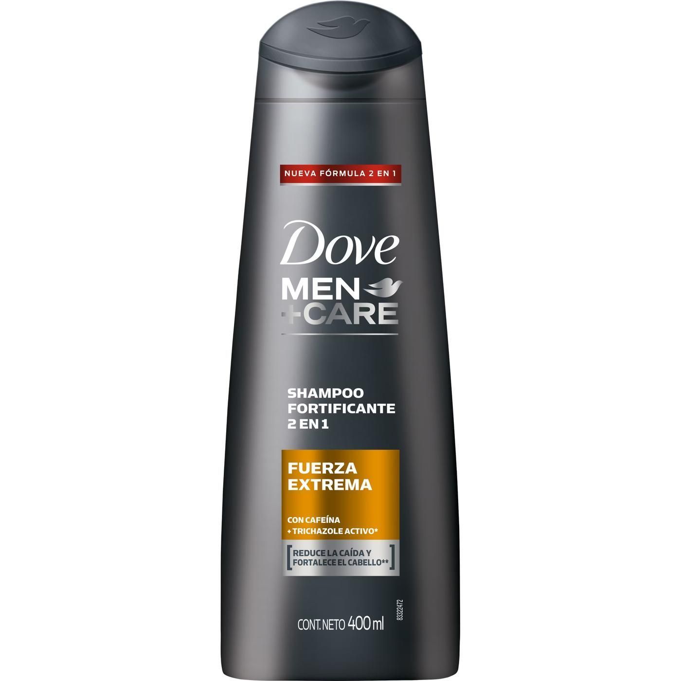 Shampoo Dove Men 2 En 1 Fuerza Extrema 400 ml
