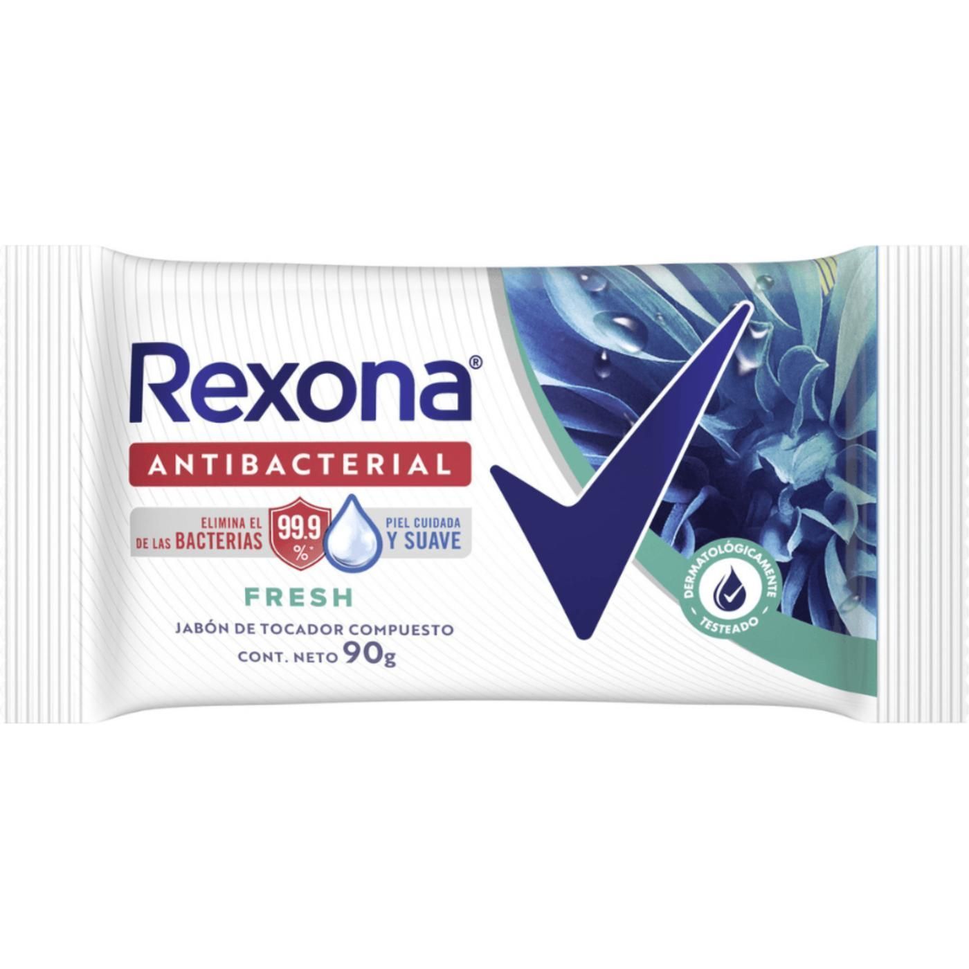 Jabón De Tocador Rexona Antibacterial Fresh 90 g