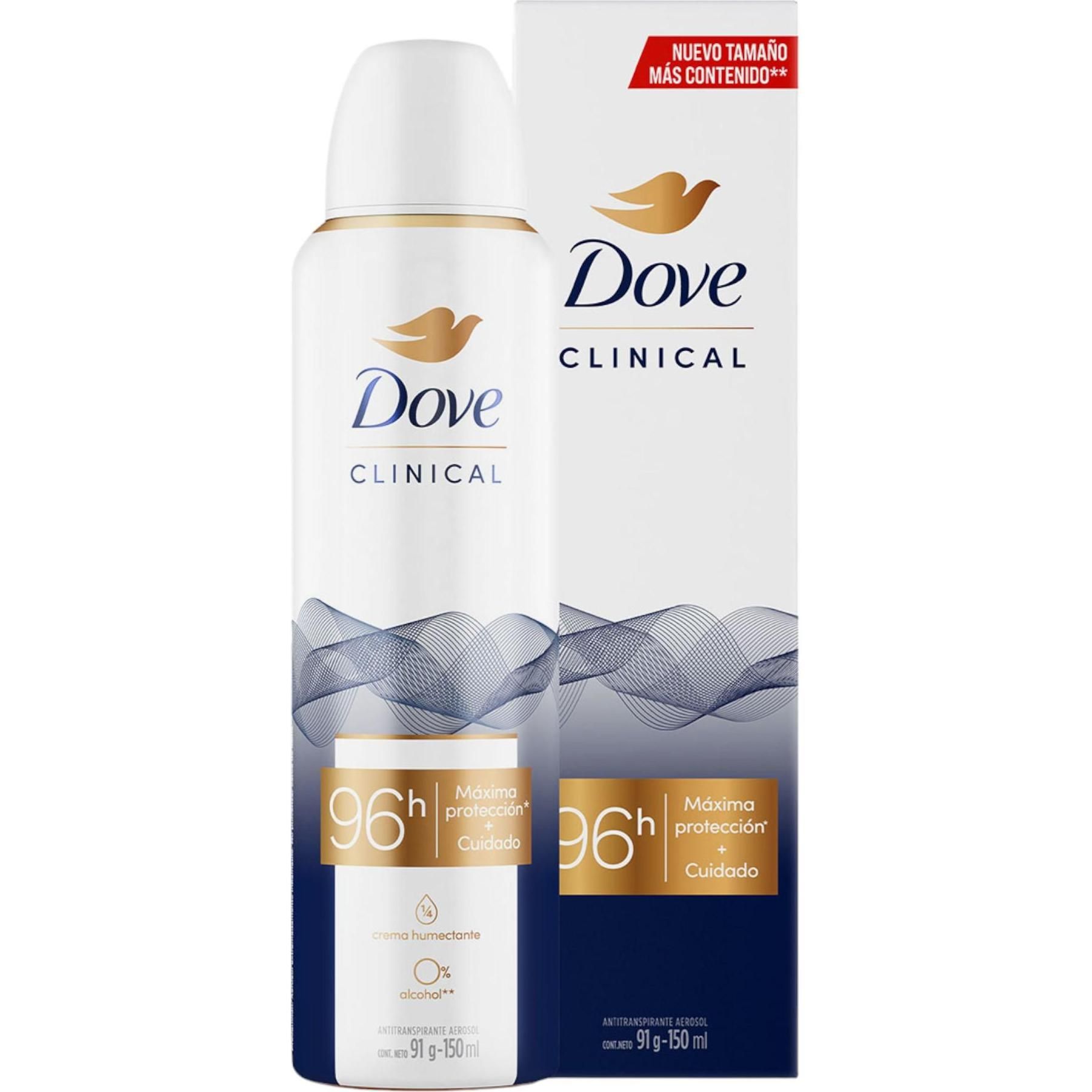 Antitranspirante Dove Aerosol Clinical 150 ml
