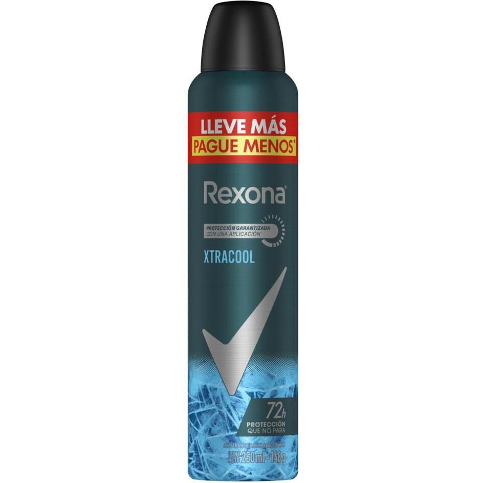 Desodorante Antitranspirante Masculino Rexona Xtracool En Aerosol 250 ml