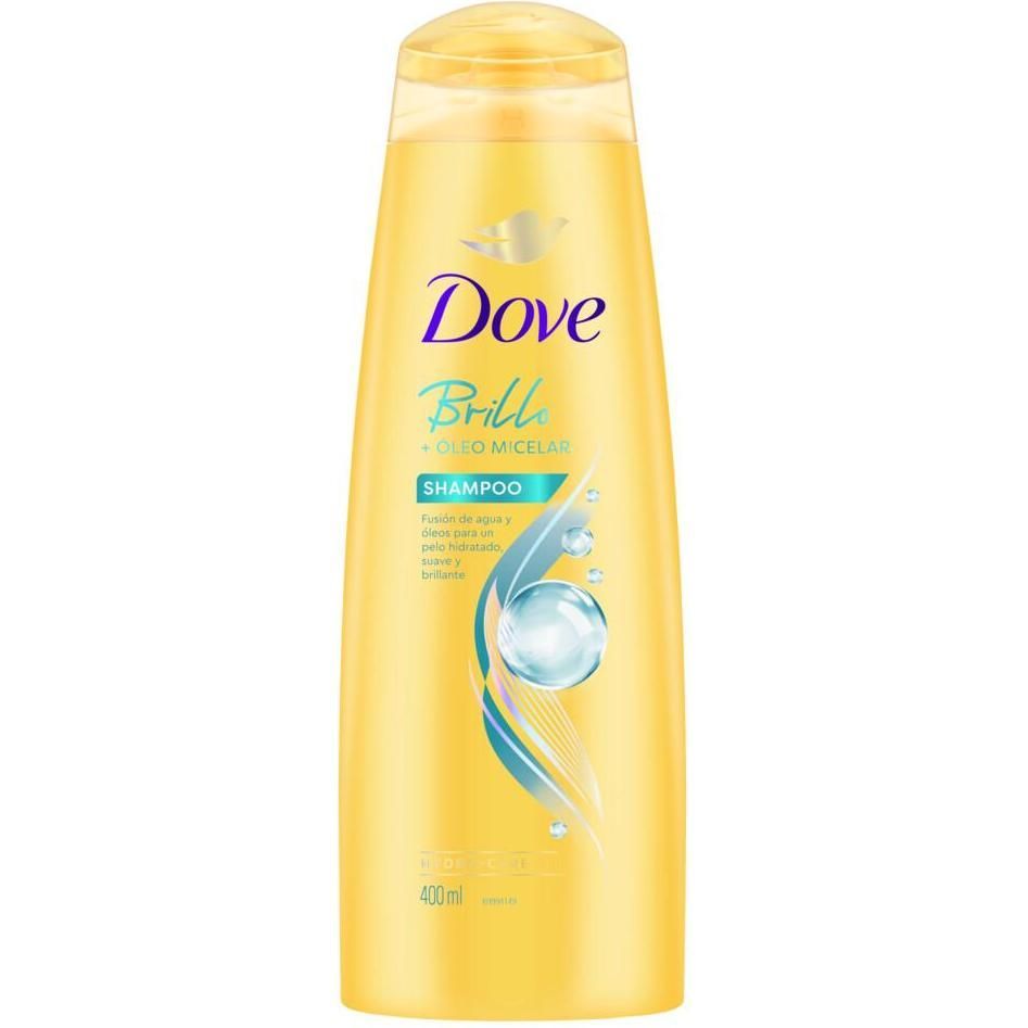 Shampoo Dove Brillo Más Óleo Micelar 400 ml