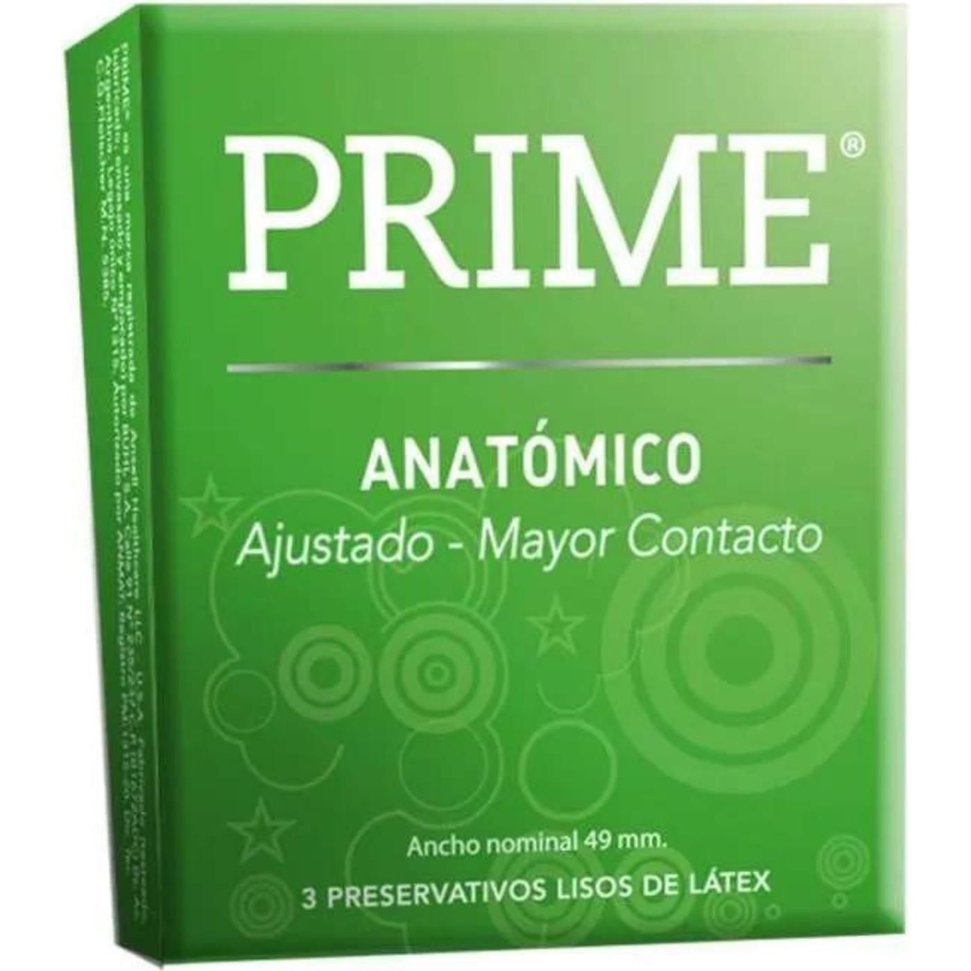 Preservativo Prime Anatomico 3 Unidades