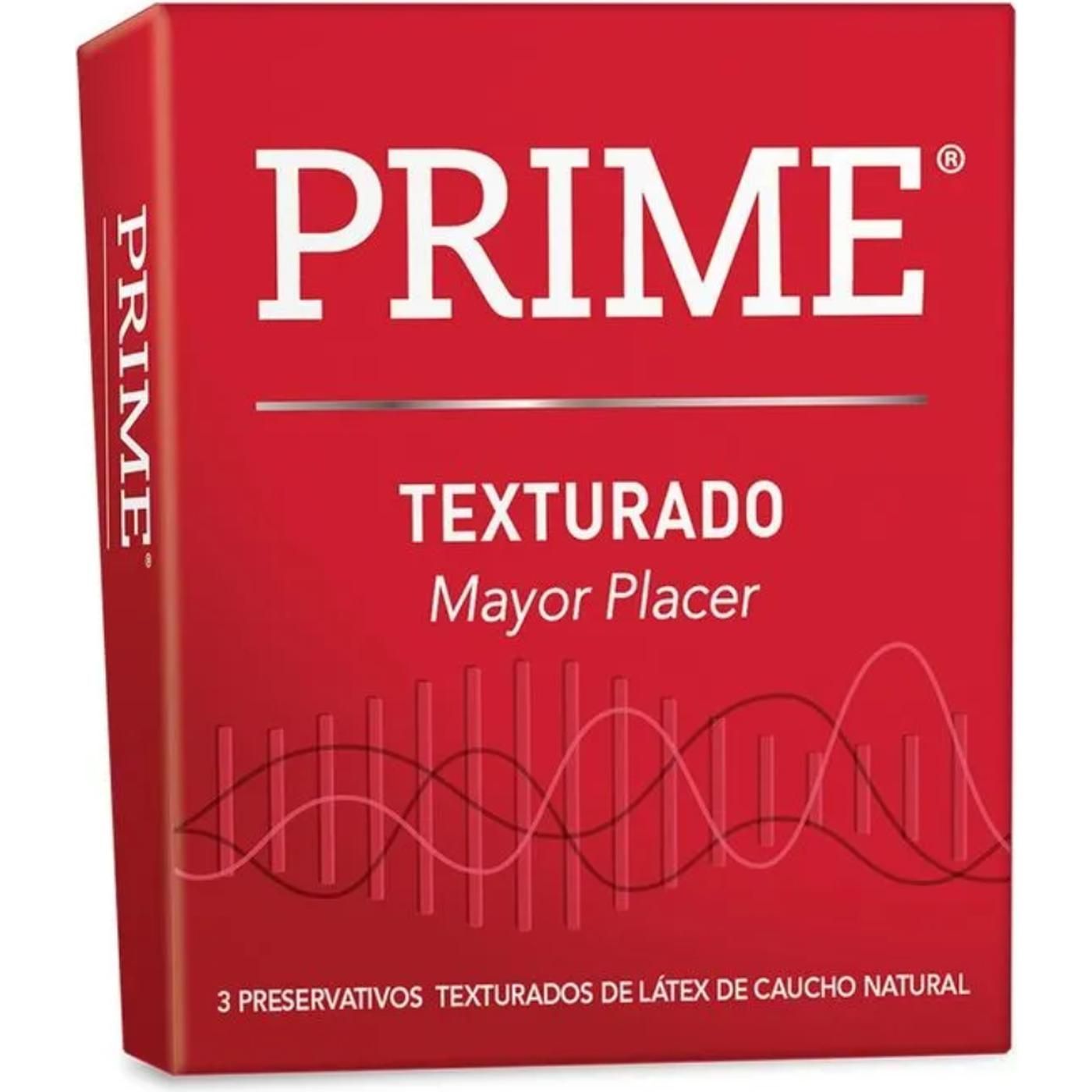 Preservativos Prime Texturado 3 Unidades