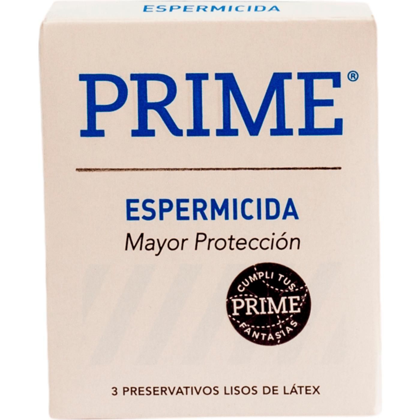 Preservativos Prime Espermicida 3 Unidades
