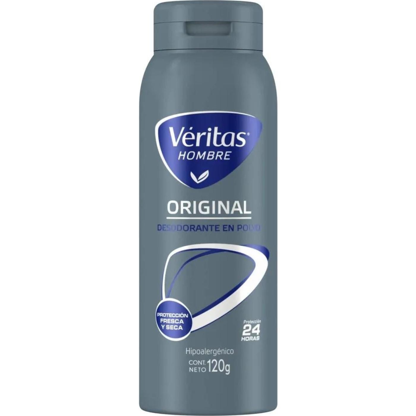 Polvo Desodorante Veritas Hombre Original 120 g