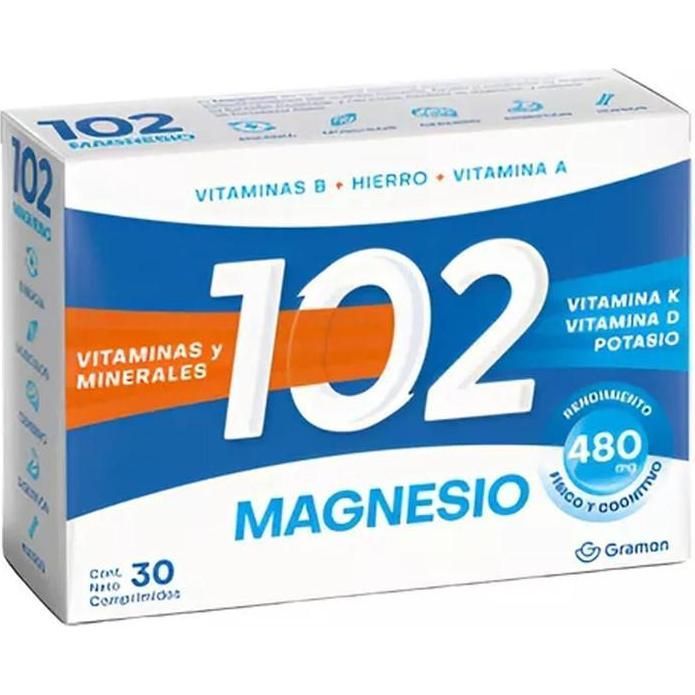 Suplemento Dietario 102 Magnesio 30 Comprimidos