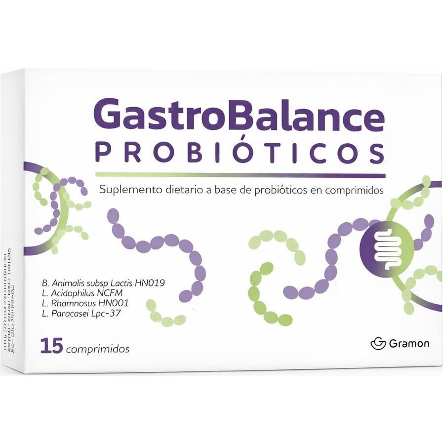 Suplemento Gramon Dietarioa Base De Probioticos Gastrobalance 15 Comprimidos