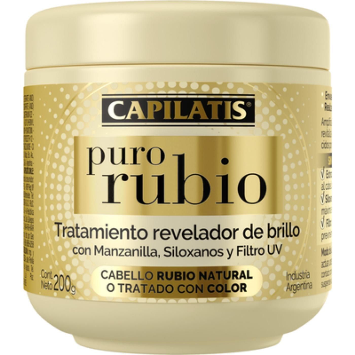 Tratamiento Capilar Capilatis Puro Rubio Revelador De Brillo 200 ml