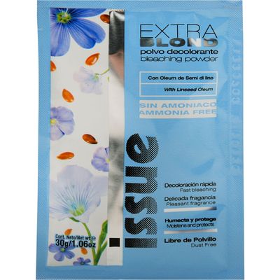 Polvo Decolorante Issue Con Oleo De Semilla De Lino 30 g