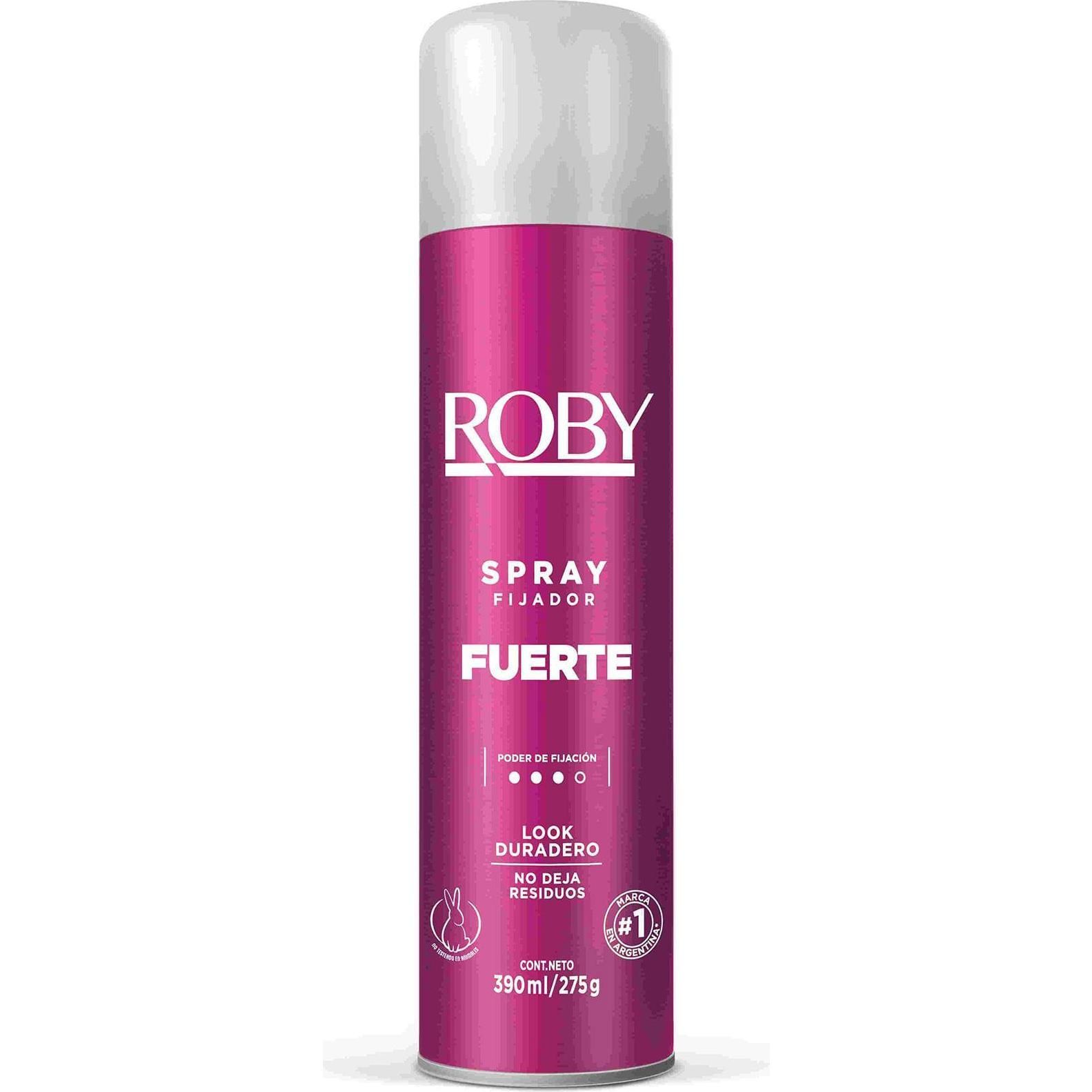 Fijador Fuerte New Roby En Spray 390 g