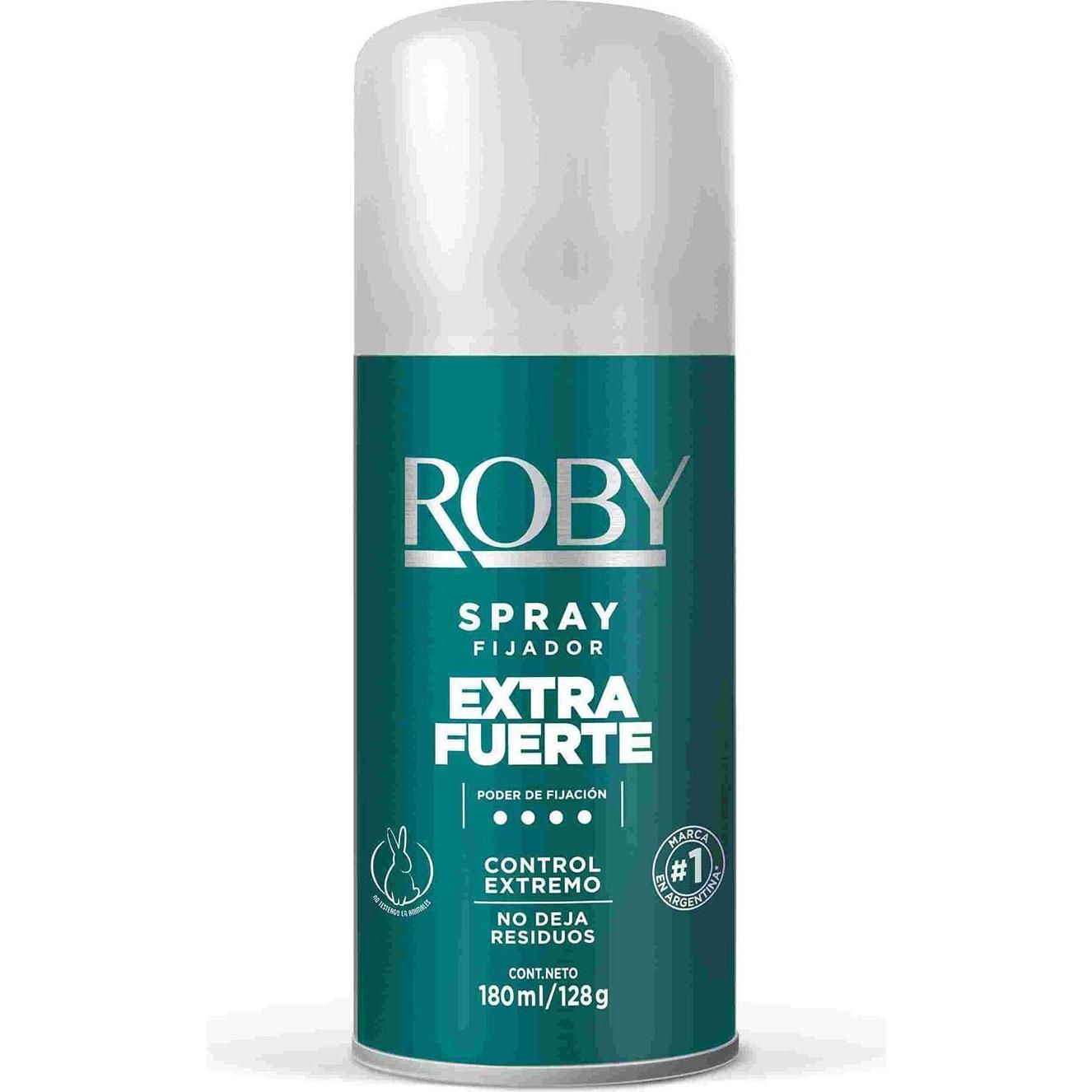 Fijador Extra Fuerte New Roby En Spray 180 ml