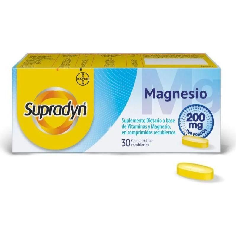Magnesio Supradyn Bayer 200 mg 30 Comprimidos