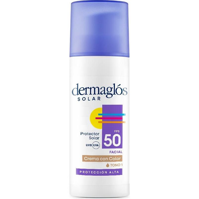 Protector Solar Dermaglos Facial FPS50 Tono 1 Crema 50 g