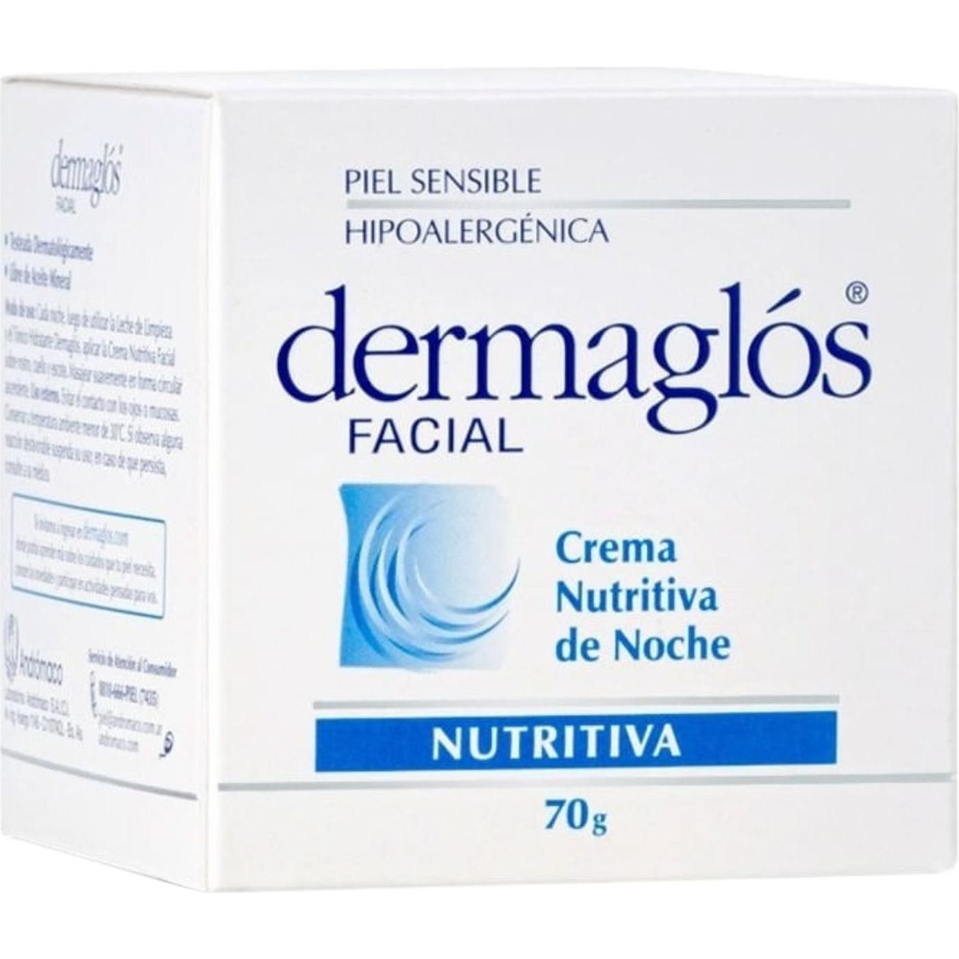 Crema Dermaglos Nutritiva Noche Reafirmante Piel Normal 70 g