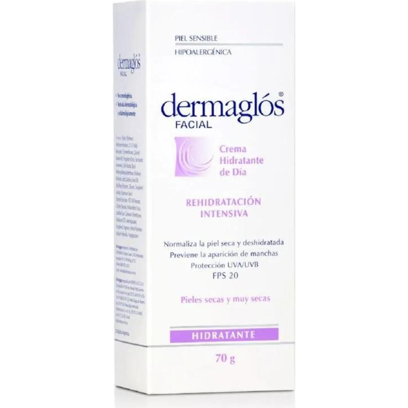 Crema Dermaglos Facial Hidratante Piel Seca 70 g