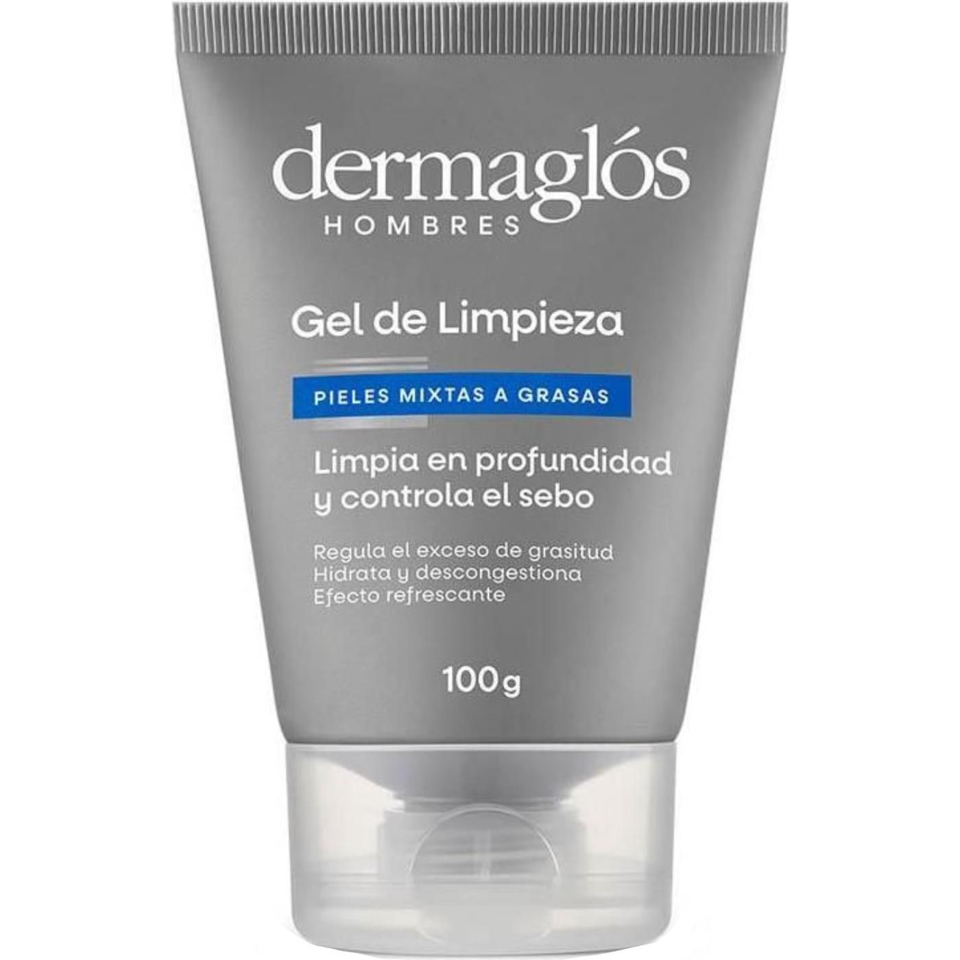 Gel De Limpieza Facial Dermaglos Hombres 100 g