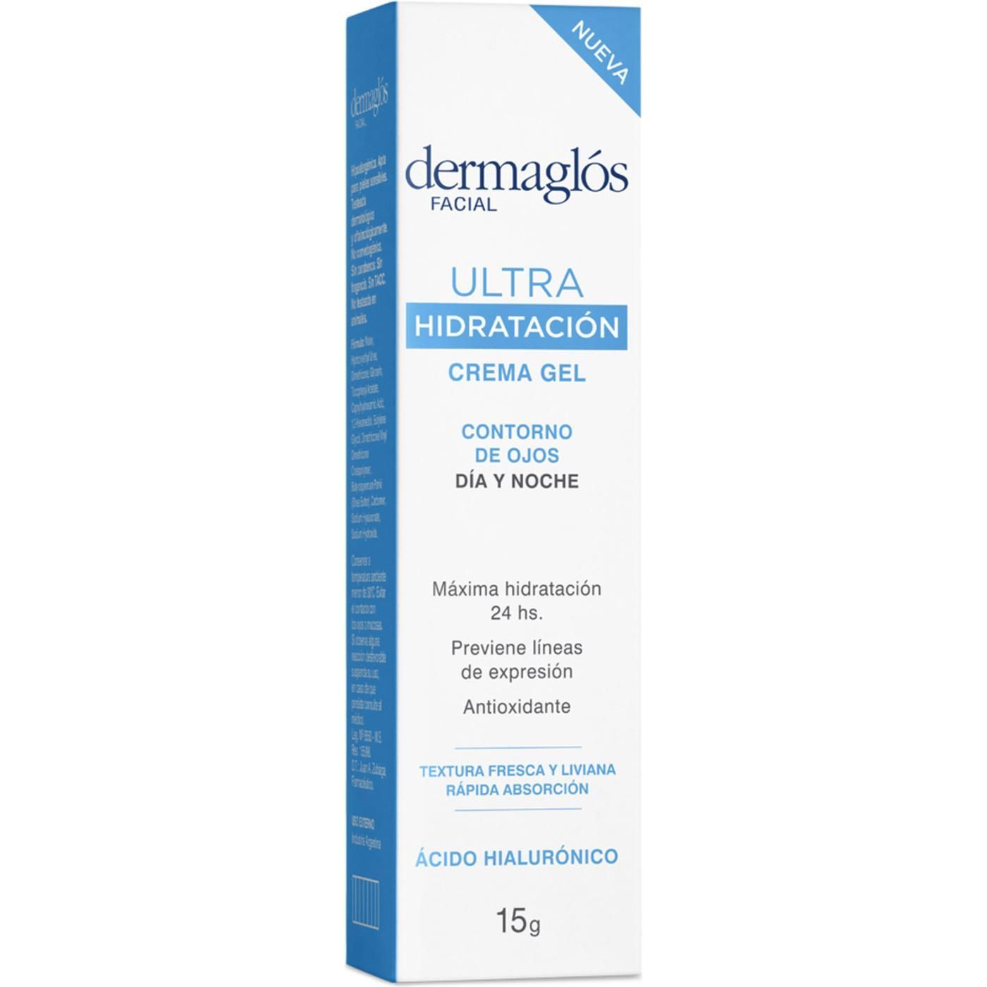 Crema Gel Dermaglos Contorno De Ojos Ultra Hidratante 15 g