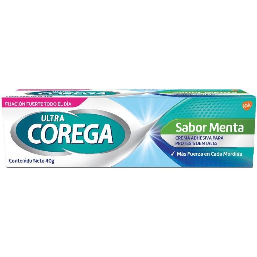 Crema Adhesiva Corega Ultra Sabor Menta 40 g