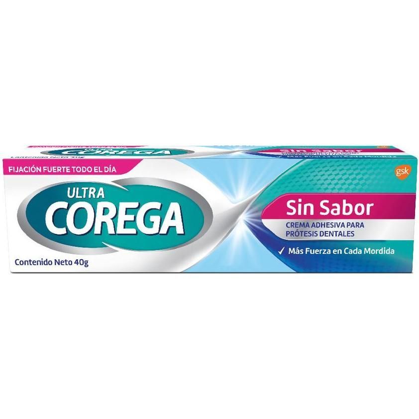 Crema Adhesiva Corega Ultra Sin Sabor 40 g