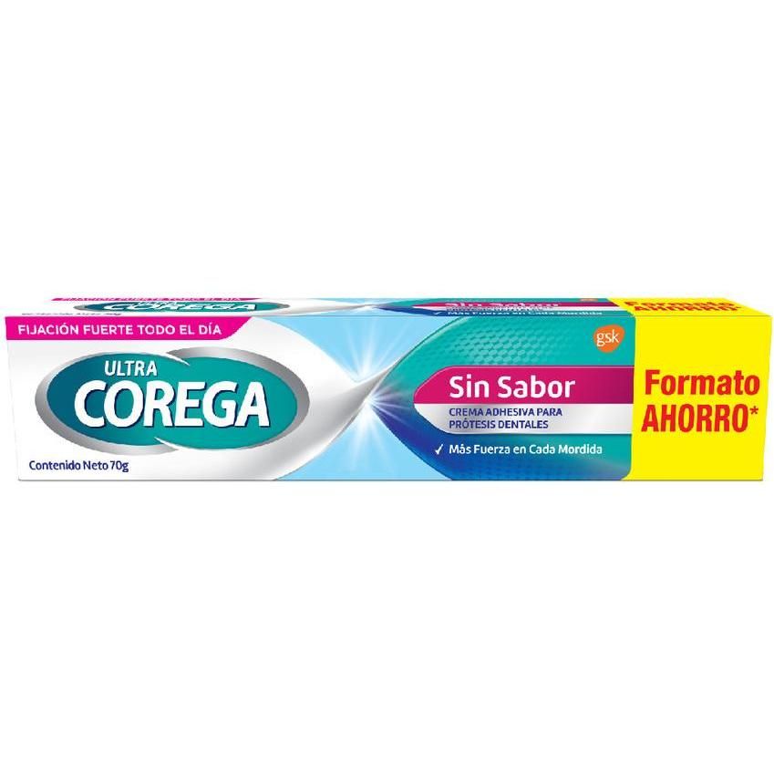 Crema Adhseiva Ultra Corega Sin Sabor 70 g