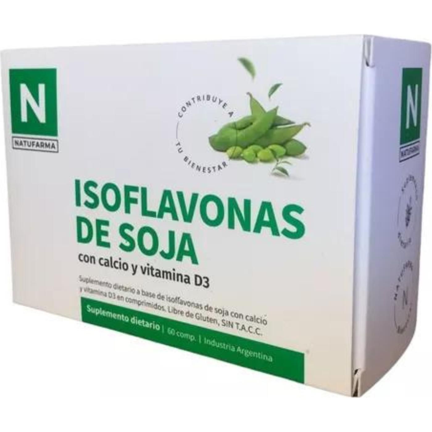 Isoflavonas De Soja Natufarma 60 Unidades