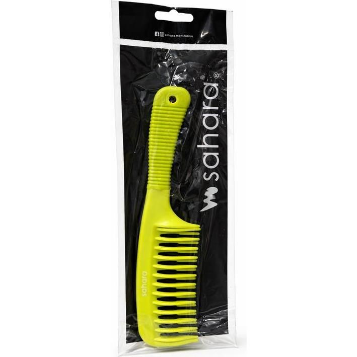 Peine Sahara Verde Mango De Goma 1 Unidad