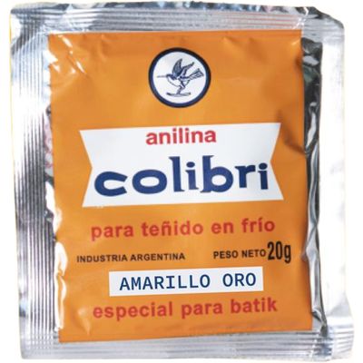 Anilina Colibri Amarillo Oro 20 G.