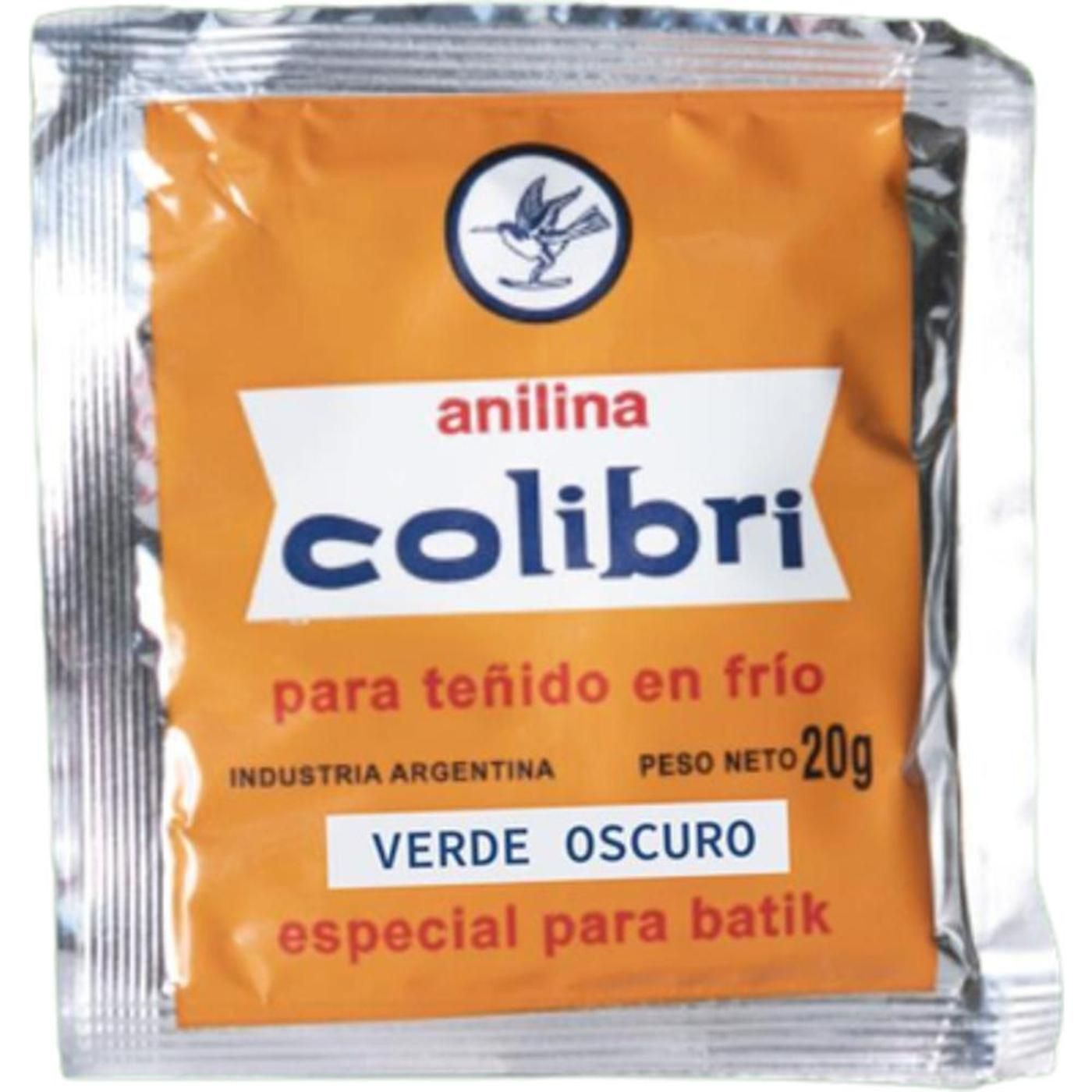 Anilina Colibri Verde Oscuro 20 g