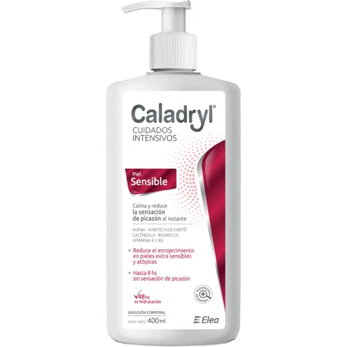 Emulsion Corporal Caladryl Cuidados Intensivos Piel Sensible 400 ml