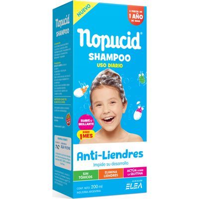 Shampoo Pediculicida Nopucid Uso Diario 200 ml