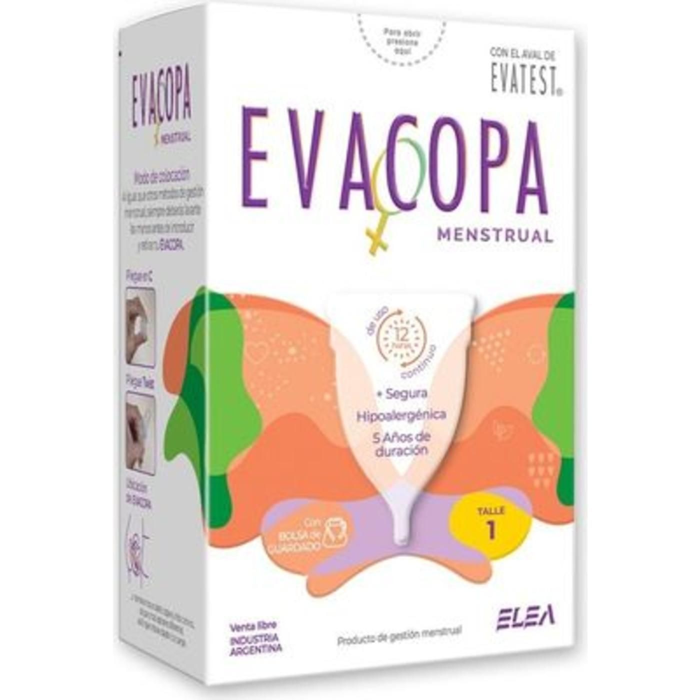 Copa Menstrual Evacopa (Talle 1) D40 1 Unidad