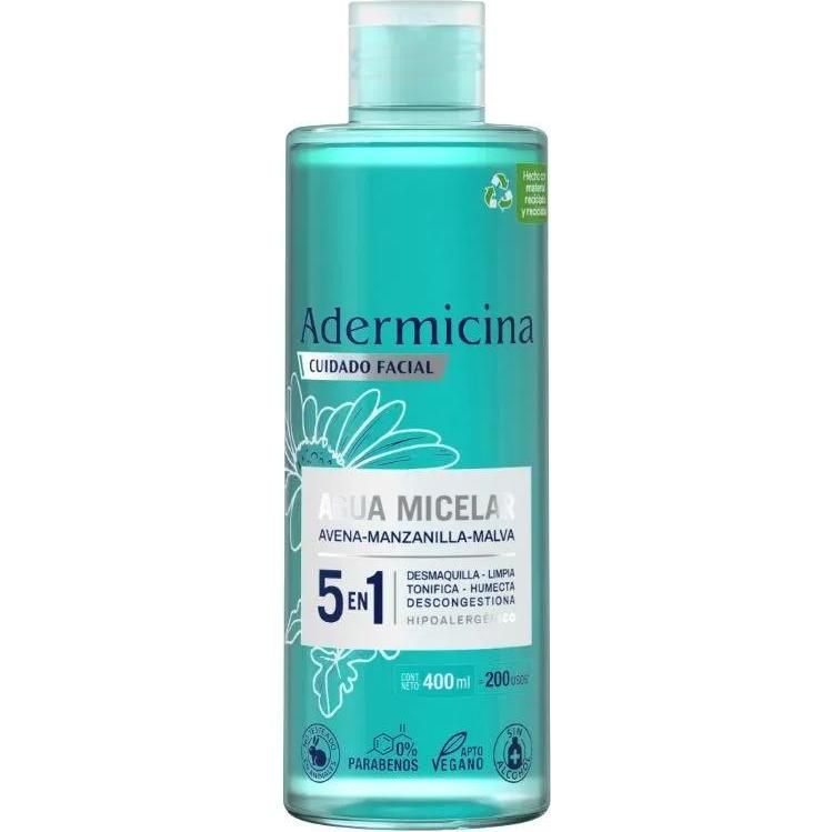 Agua Micelar Adermicina 5 En 1 400 ml