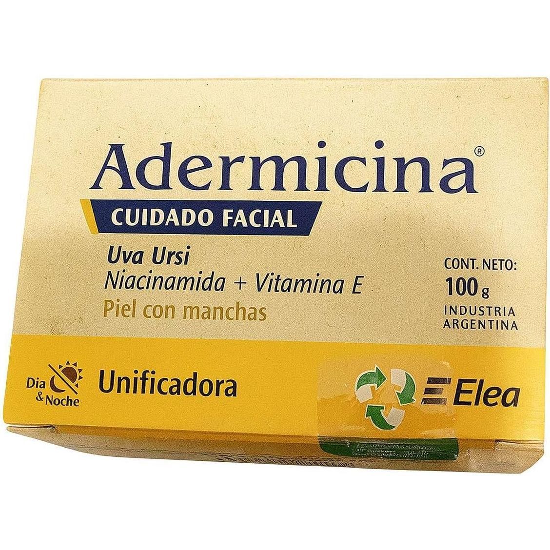 Crema Adermicina Elea Cuidado Facial Unificadora 100 g