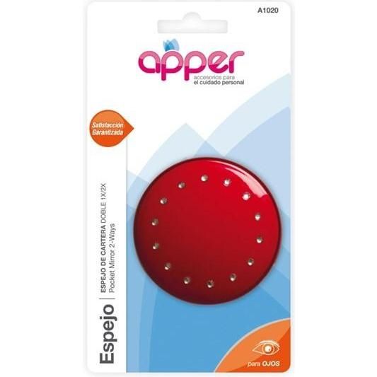 Apper espejo para cartera doble faz