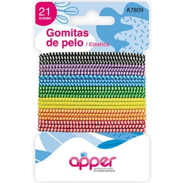 Comitas De Pelo Apper Elásticas 21 Unidades
