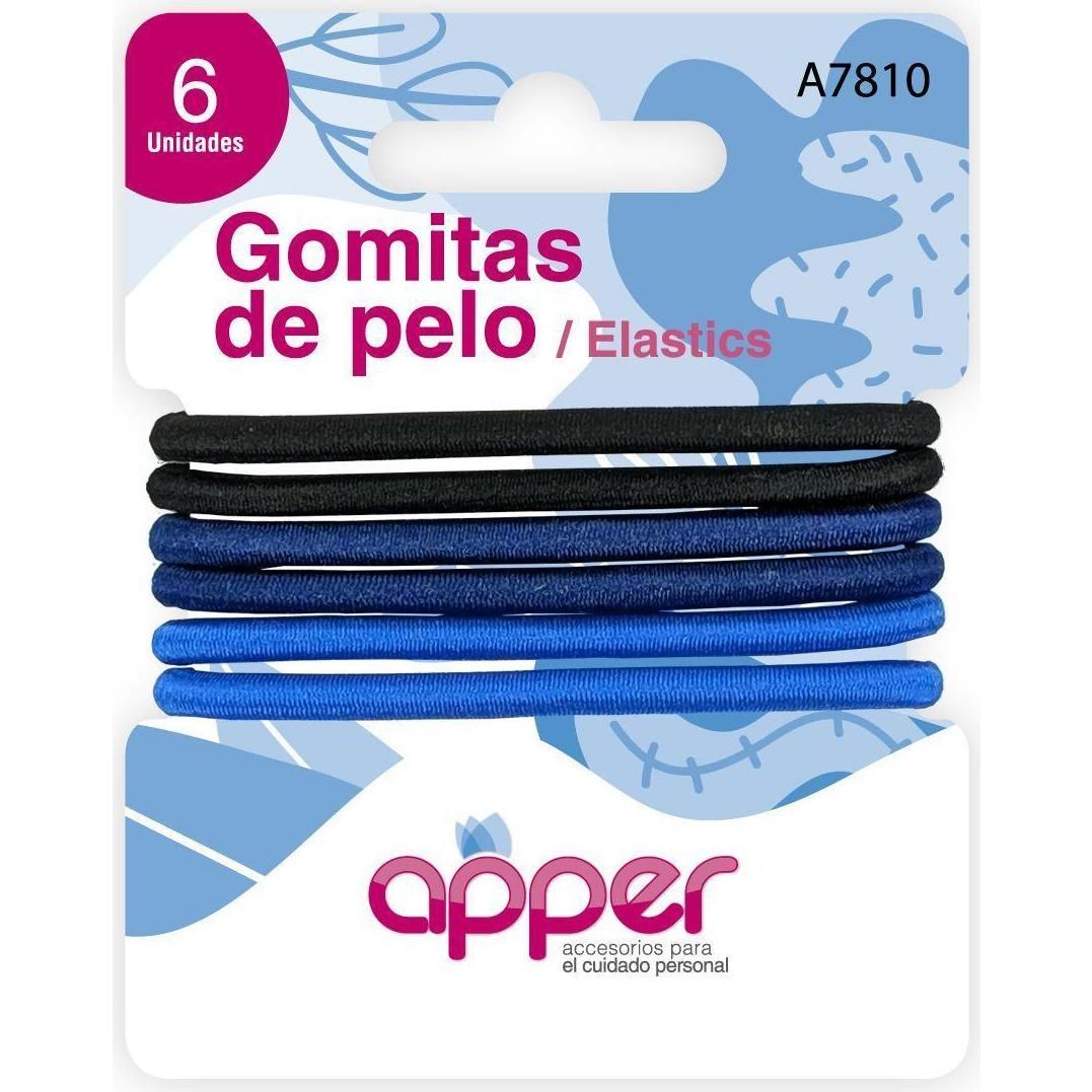 Gomitas De Pelo Apper Elastics 6 Unidades