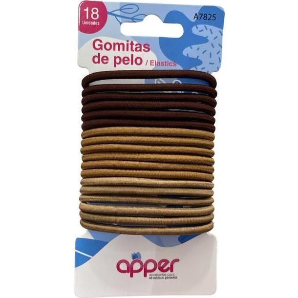 Gomitas De Pelo Apper Elastics 18 unidades