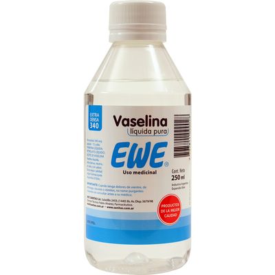 Vaselina Líquida Ewe (Densidad 340) x 250 ml