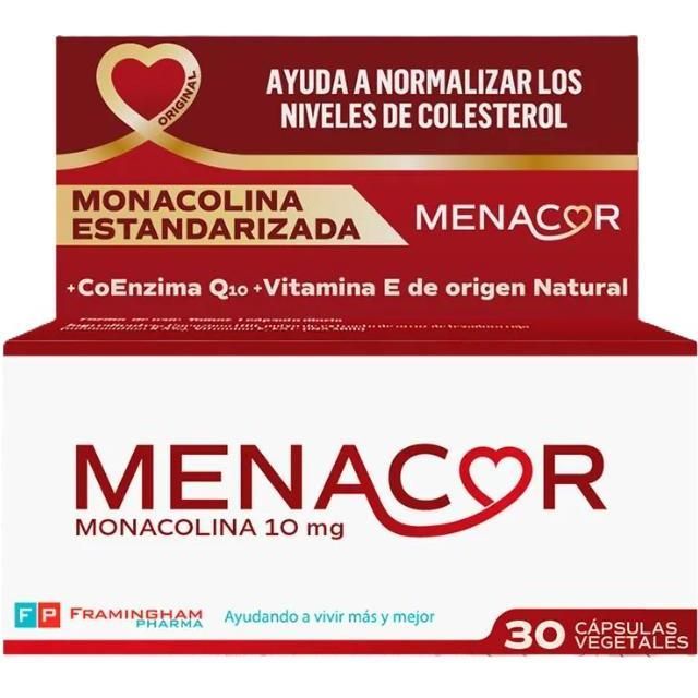 Suplemento Framingham Pharma Menacor 30 Cápsulas