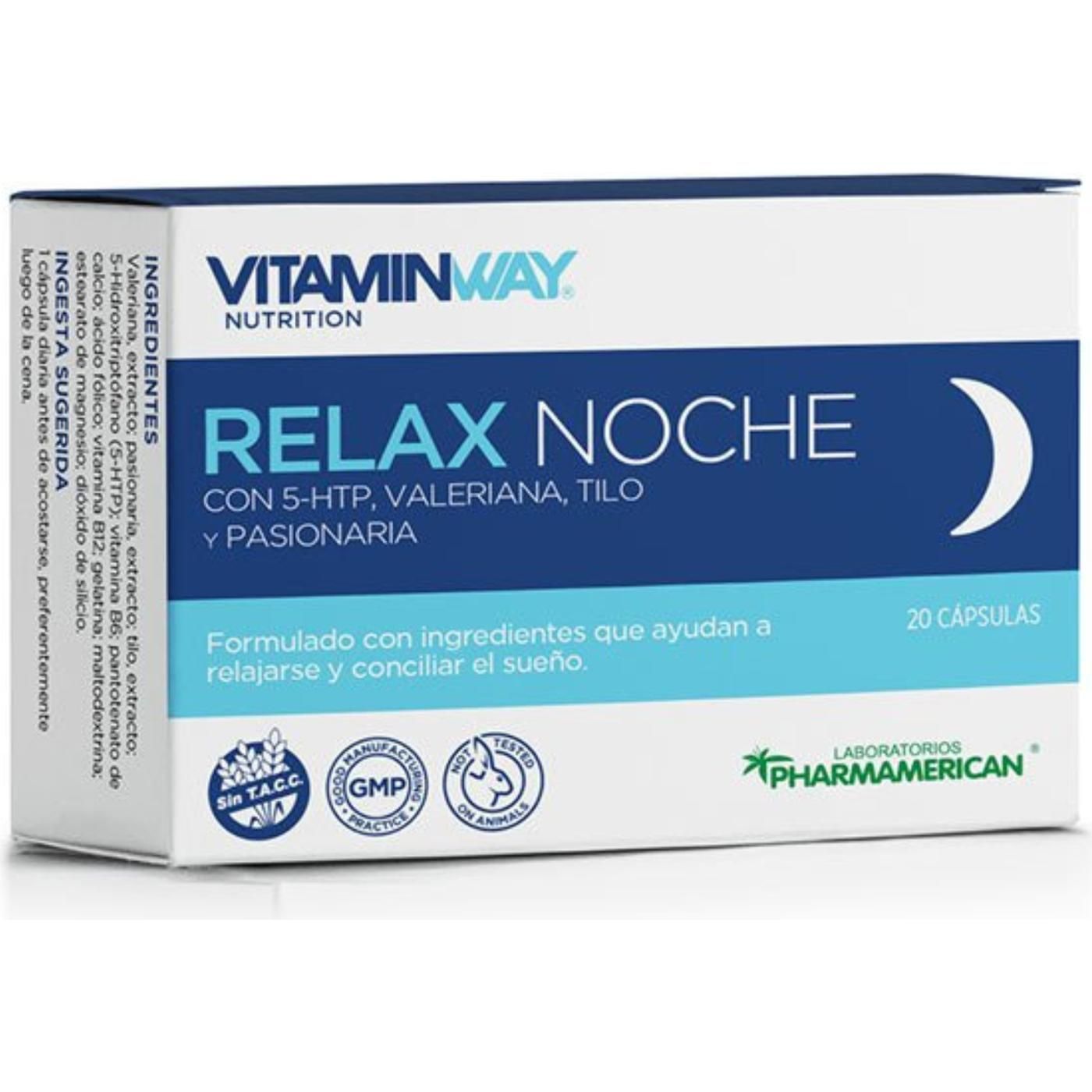 Vitaminas Vitaminway Relax Noche 20 Unidades