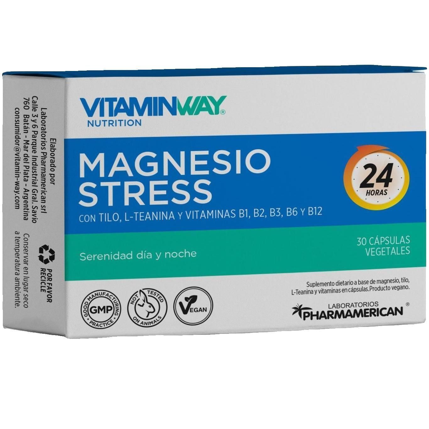 Magnesio Stress Vitamin Way 30 Cápsulas