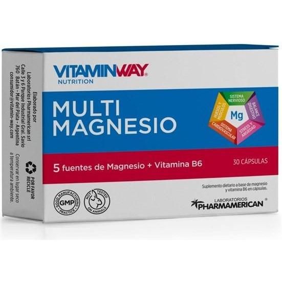 Multi Magnesio Vitamin Way Pharmamerican 30 Unidades
