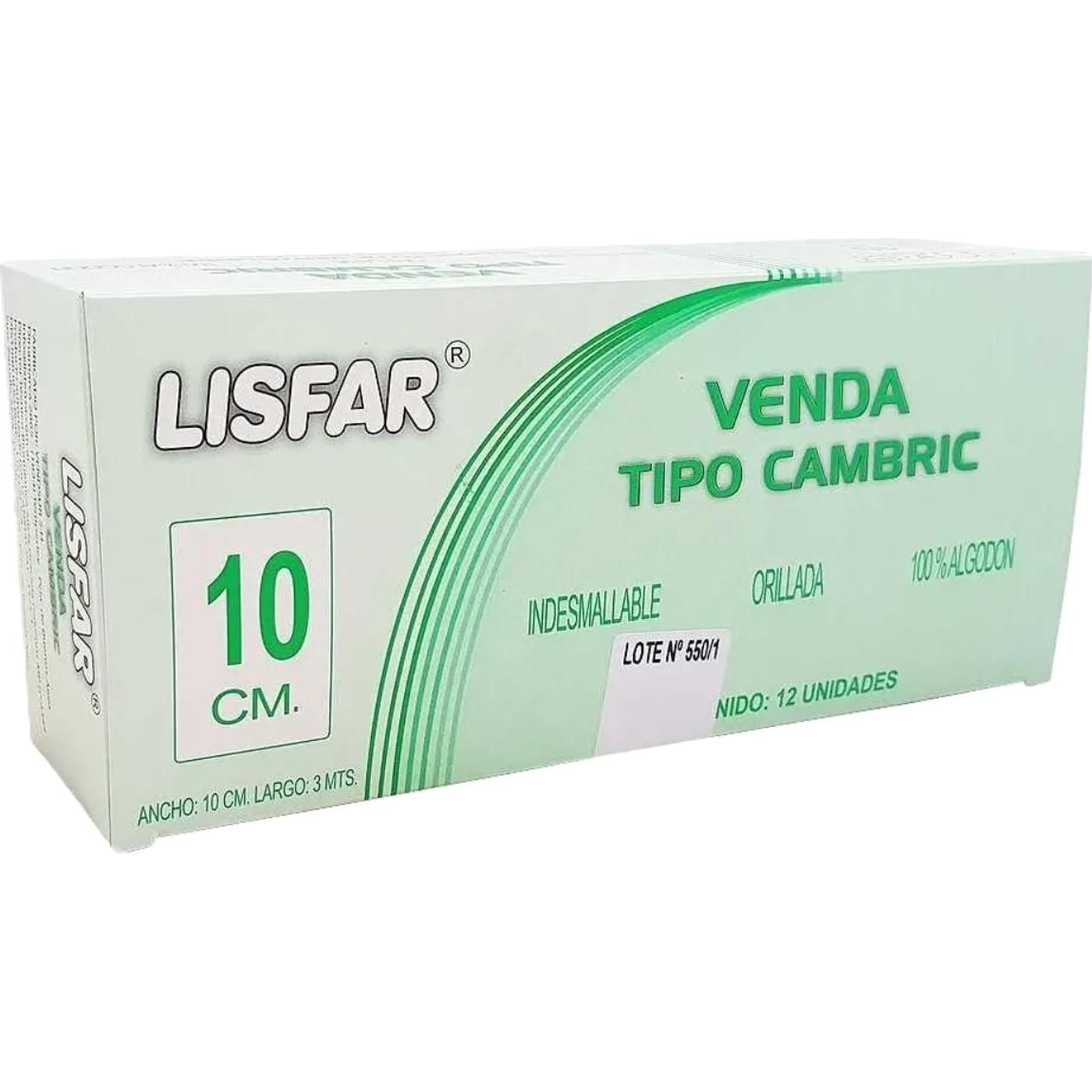 Venda T/Cambric Lisfar 10 Cm.