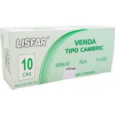 Venda Tipo Cambric Lisfar 10Cm 12 Unidades