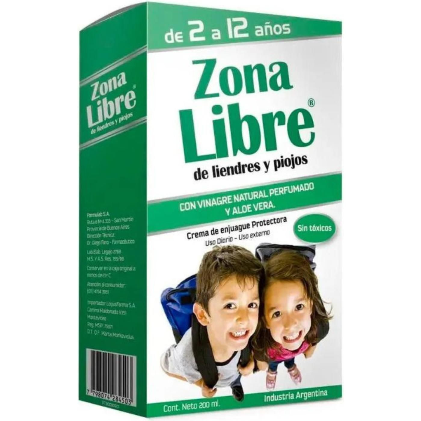 Crema De Enjuague Zona Libre Protectora 200 ml