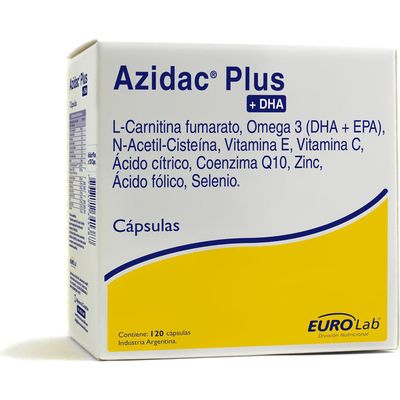 Eurolab, Azidac Plus Dha X 120 Cápsulas